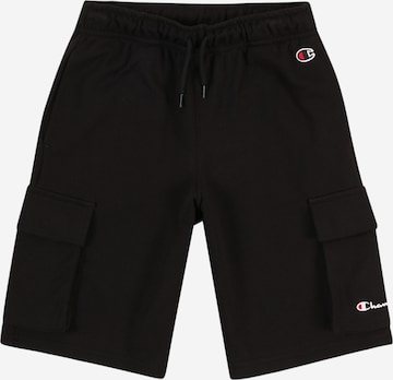 Champion Authentic Athletic Apparel Broek 'ICONS' in Zwart: voorkant