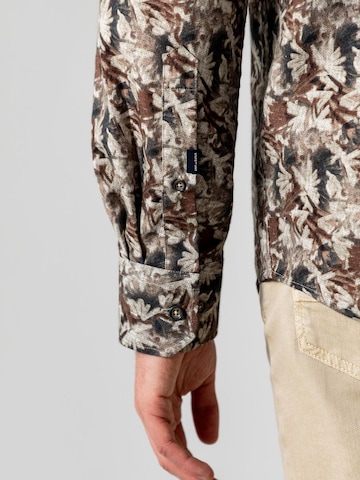 State of Art Regular fit Button Up Shirt in Brown