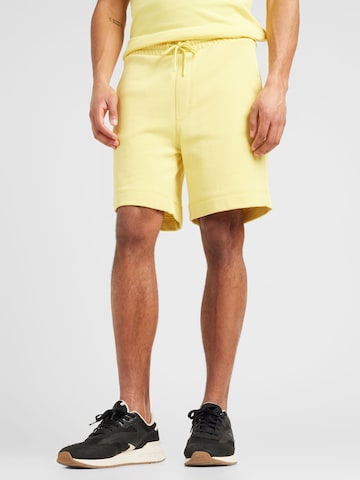 BOSS Orange Regular Панталон 'Sewalk' в жълто: отпред