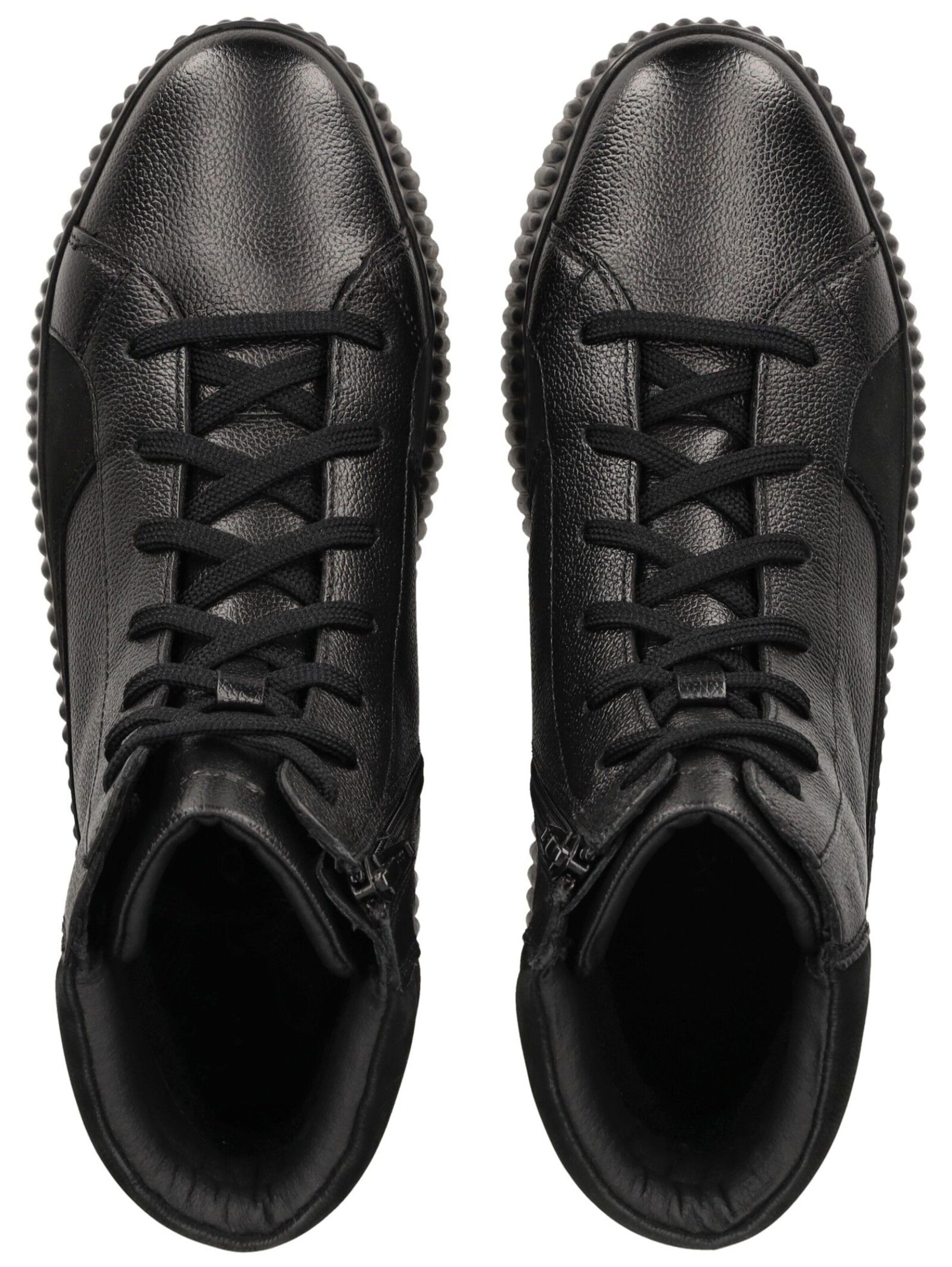 GEOX Schnürstiefelette in Schwarz