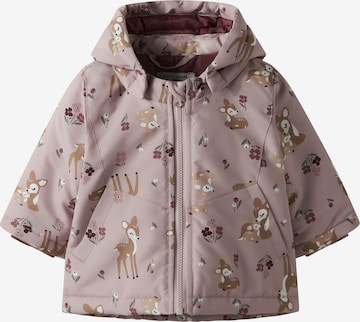 Veste mi-saison 'NBFMAXI' NAME IT en violet : devant