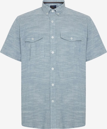 Coupe regular Chemise 'Pike' Signal en bleu : devant