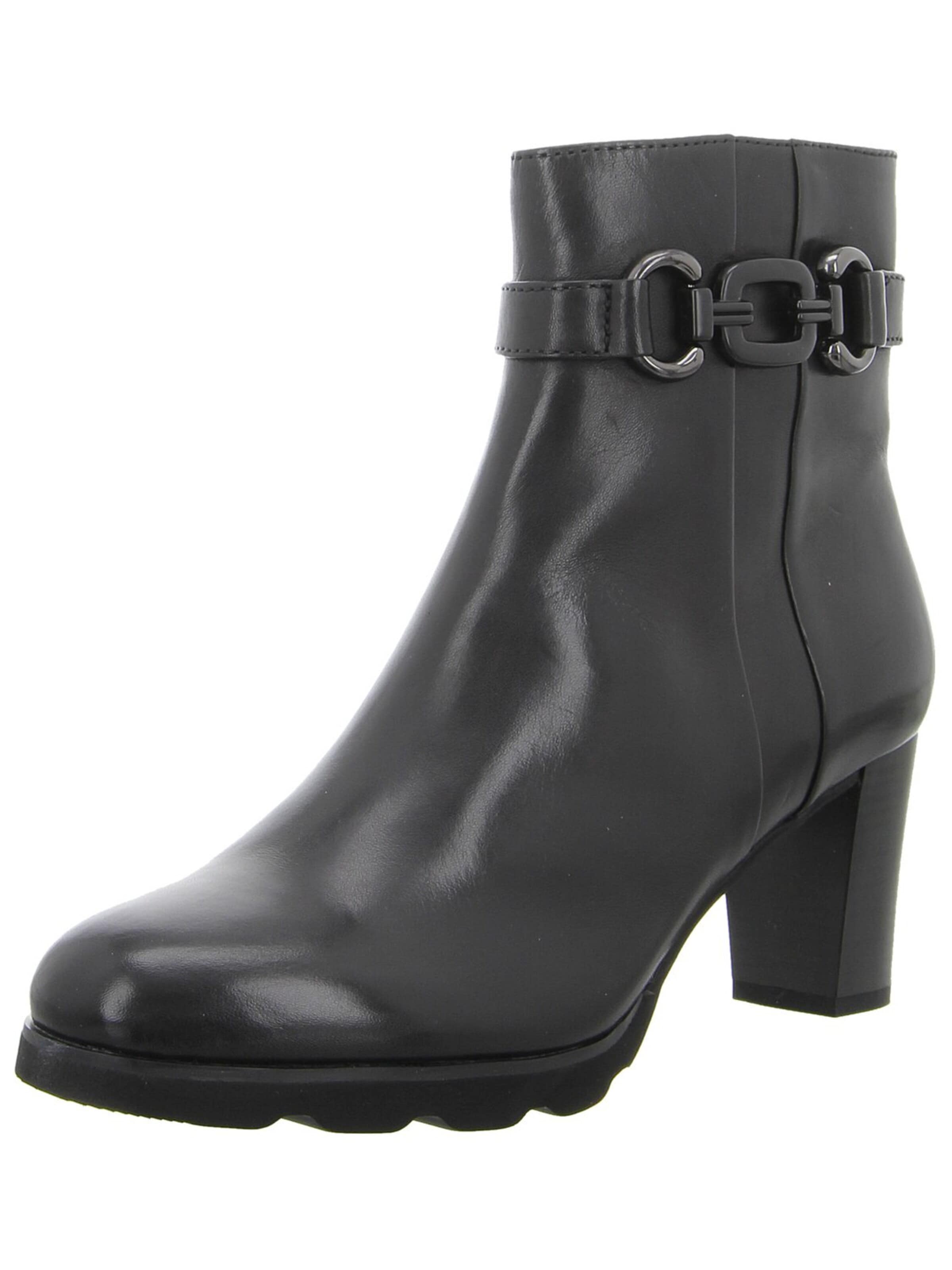 Regarde le Ciel Ankle Boots 'Damen Stiefelette PATRICIA-94-2695 Echt Leder in schwarz' in Black: front