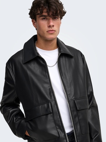 juoda Only & Sons Demisezoninė striukė