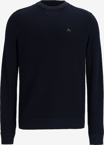 CHASIN' Sweater 'Basal Mixed' in Blue: front