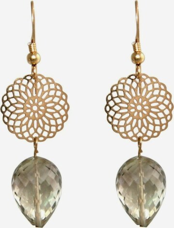 Gemshine Earrings in Gold: front