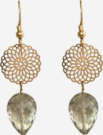 Gemshine Earrings in Gold: front