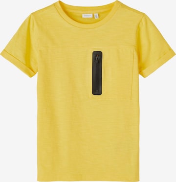NAME IT Póló 'Jans' - sárga: elől