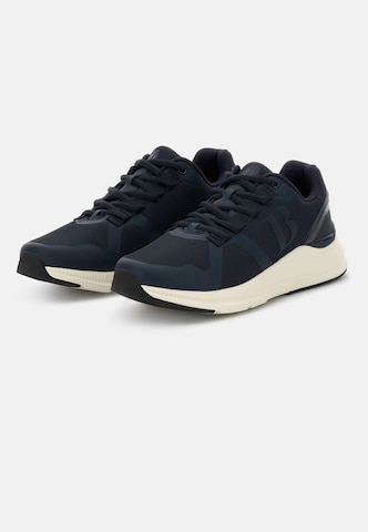 Baskets basses Boggi Milano en bleu : devant
