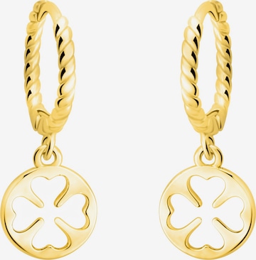 Sofia Milani Earrings 'Cloverleaf Circle' in Gold: front