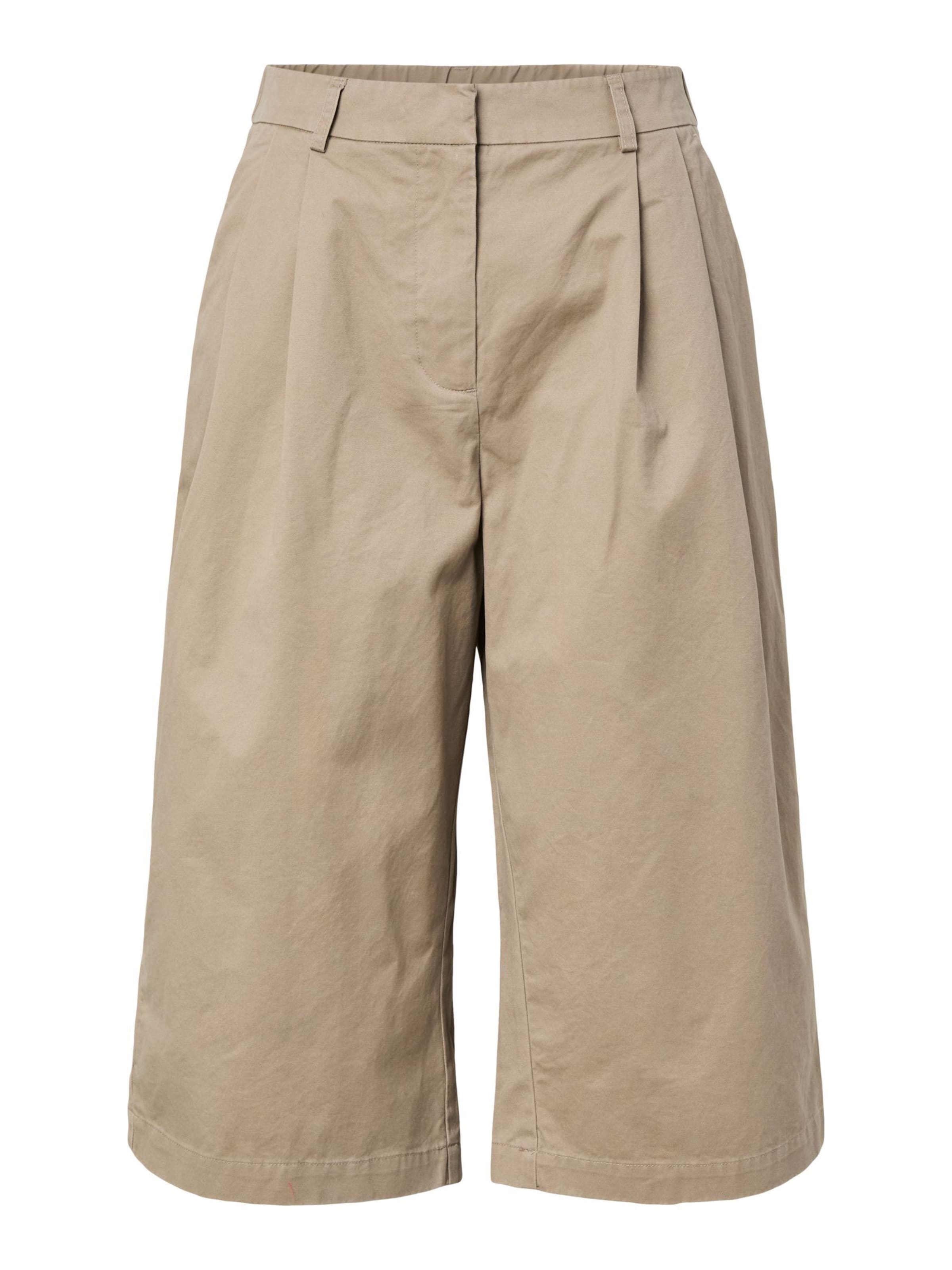 PIECES Regular Shorts 'Bermuda' in Braun: Vorderseite