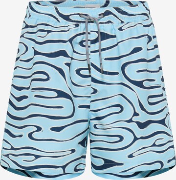 MUSTANG Swimming Trunks in Blue: front