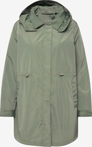 Ulla Popken Between-Seasons Parka in Green: front