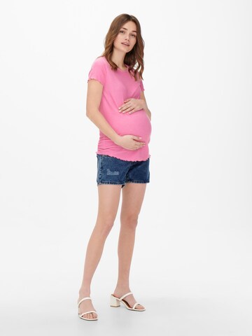 Only Maternity Paita 'OLMEmma' värissä vaaleanpunainen
