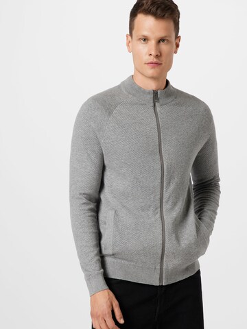 ESPRIT Knit Cardigan in Grey: front