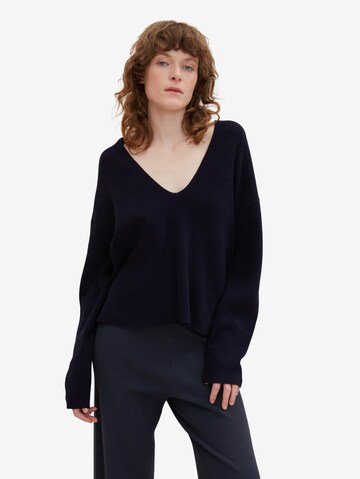 TOM TAILOR Sweater in Blue: front