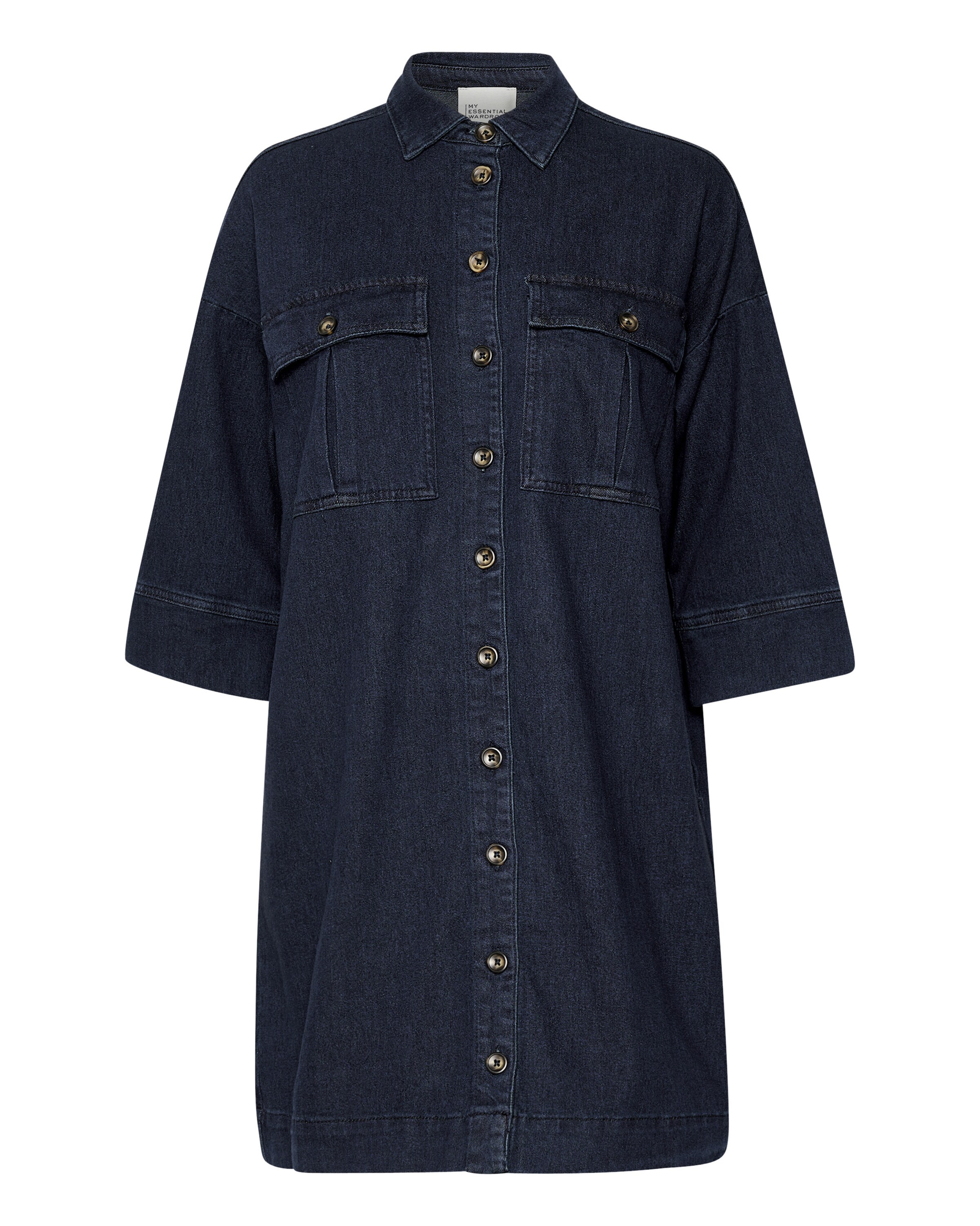 My Essential Wardrobe Blousejurk 'Lara' in Blauw: voorkant