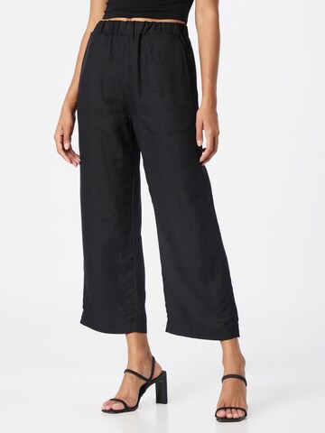 Wide Leg Pantalon 'Bella' Lindex en noir : devant