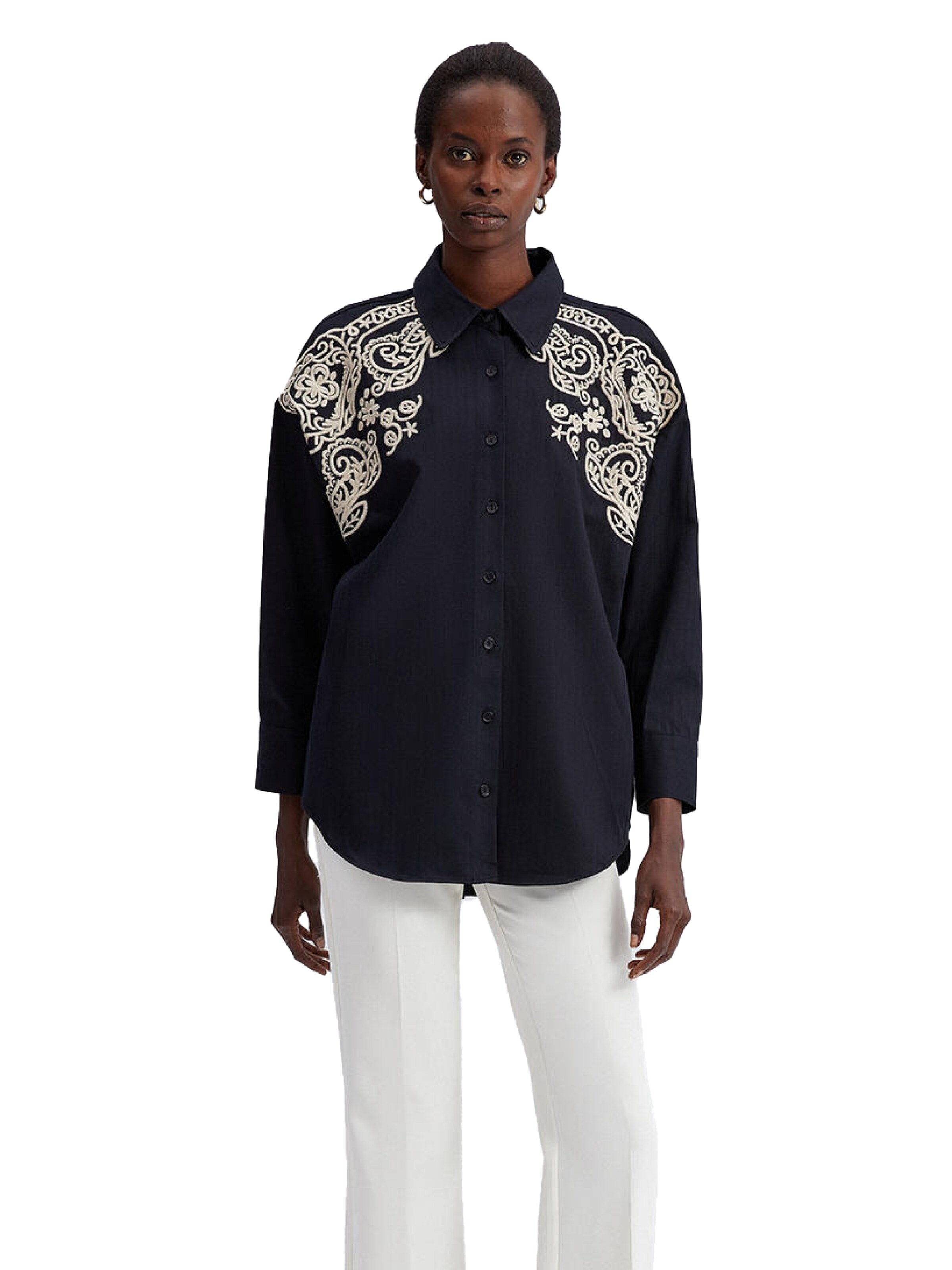 Touche Prive Bluse in Schwarz