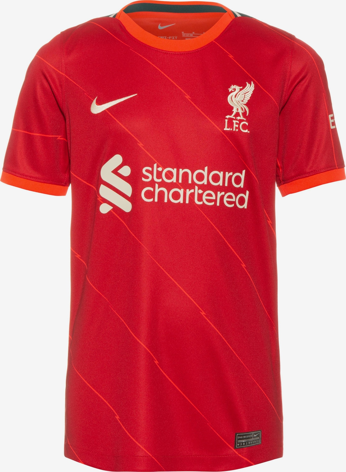 Liverpool 21/22 NIKE Performance shirt 'FC Liverpool 21-22' in Orange / Red / White ...