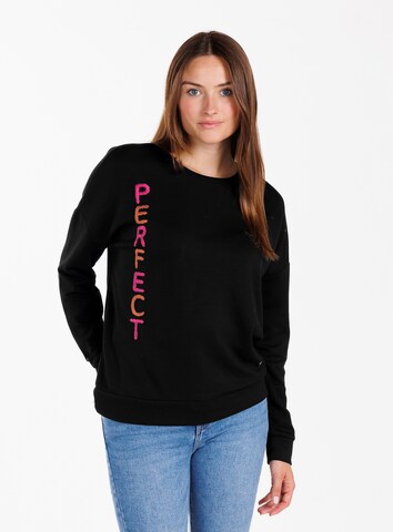 Key Largo Sweatshirt 'PERFECT' i svart: framsida
