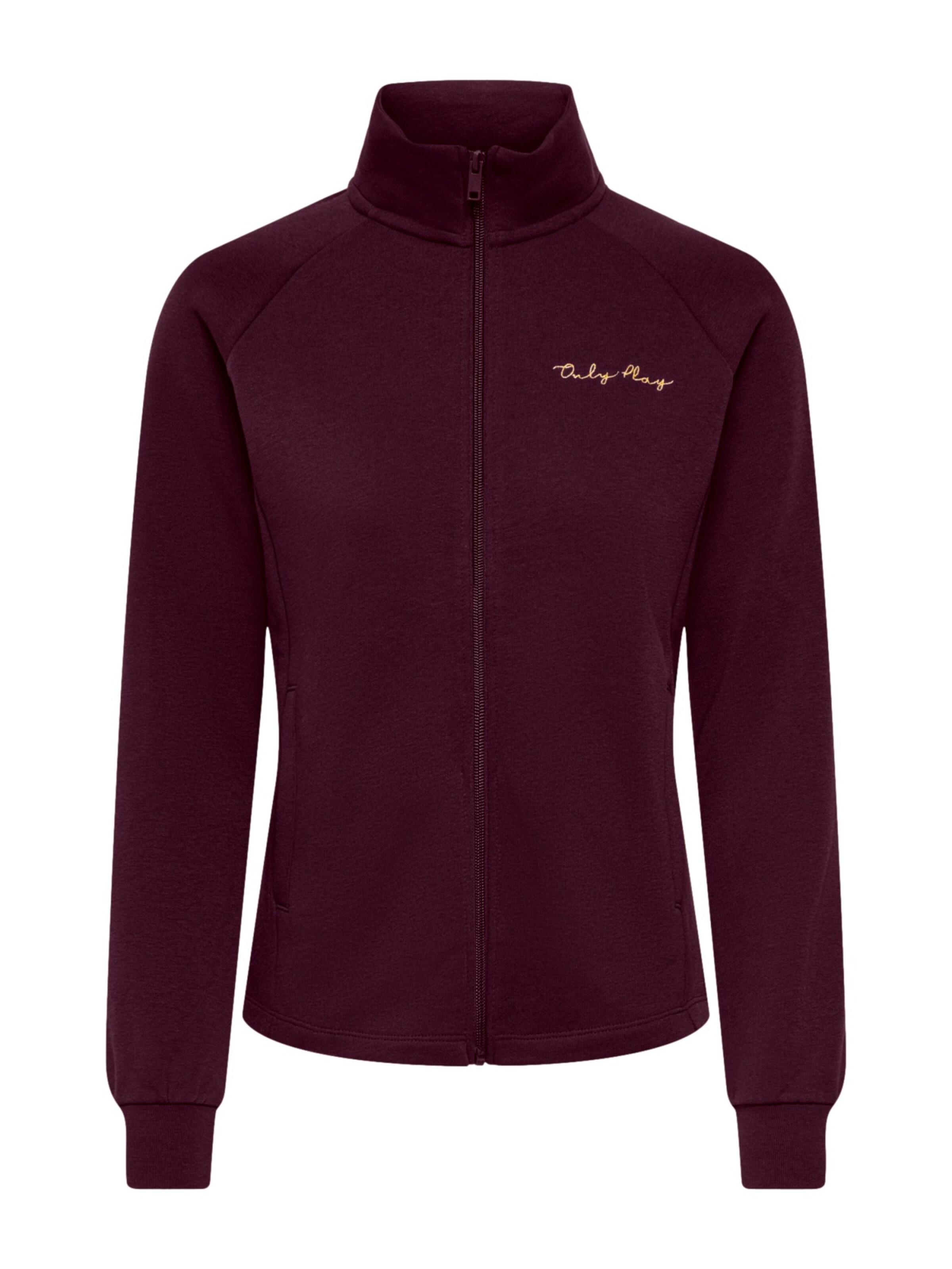 ONLY PLAY - Sudadera con cremallera deportiva 'ONPACE' en rojo: frente
