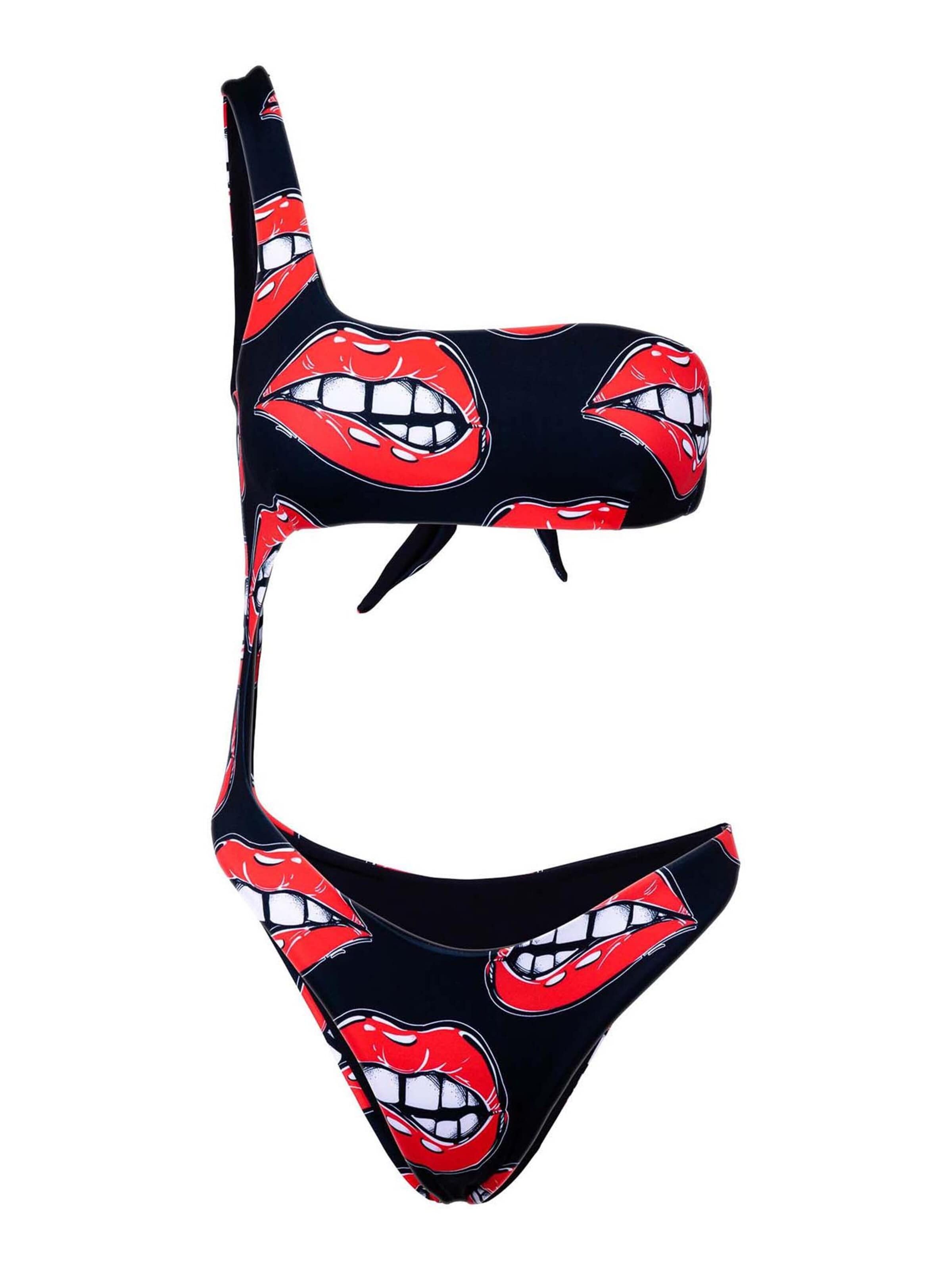 Kalaia Bandeau Bikini 'Trikini' in Black