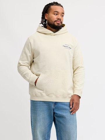Jack & Jones Plus Sweatshirt in Wit: voorkant