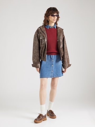 VERO MODA Pulover 'VMHOLLYKARIS' | rdeča barva