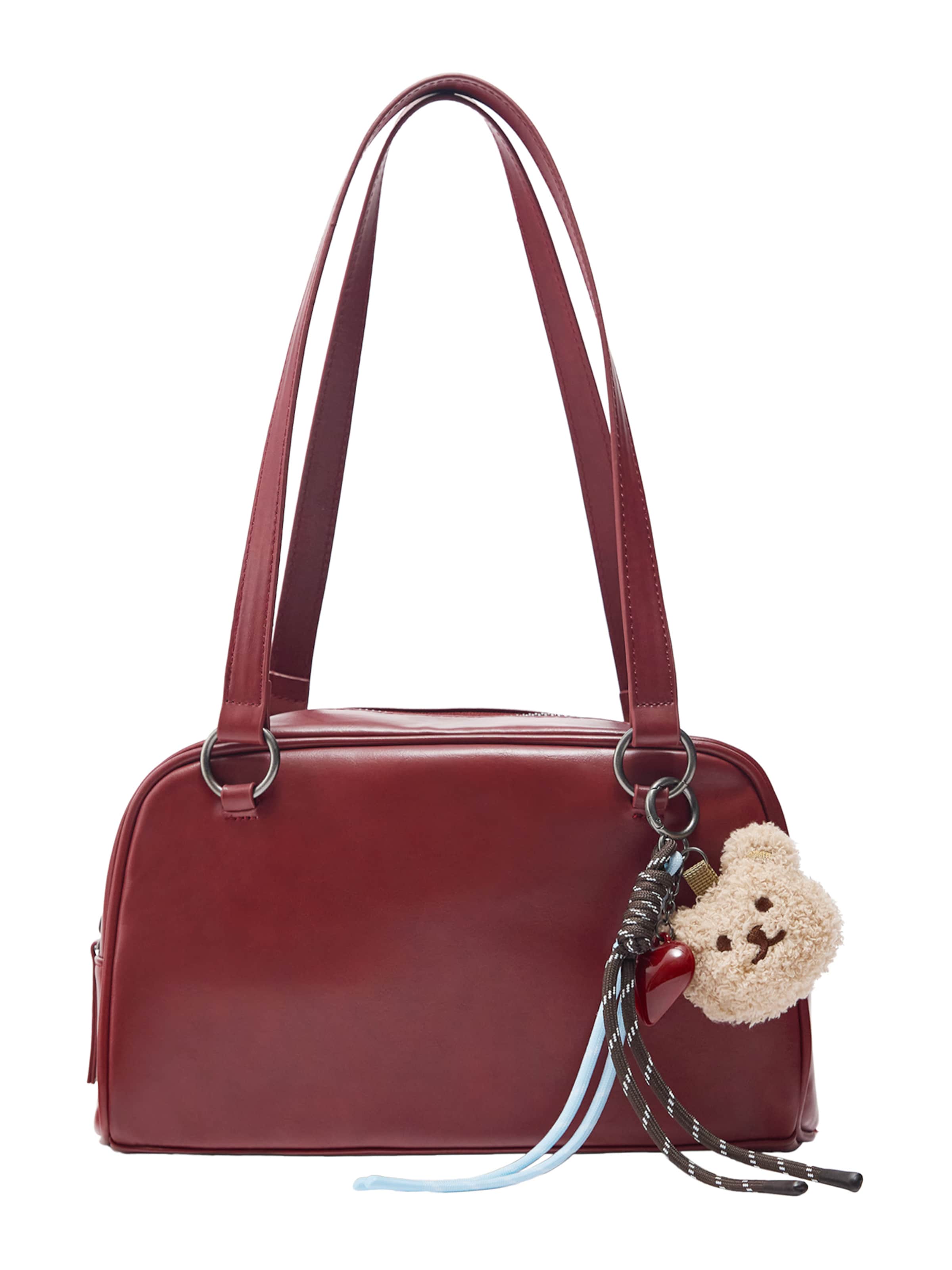 Pull&Bear Kabelka na rameno - Červená: predná strana