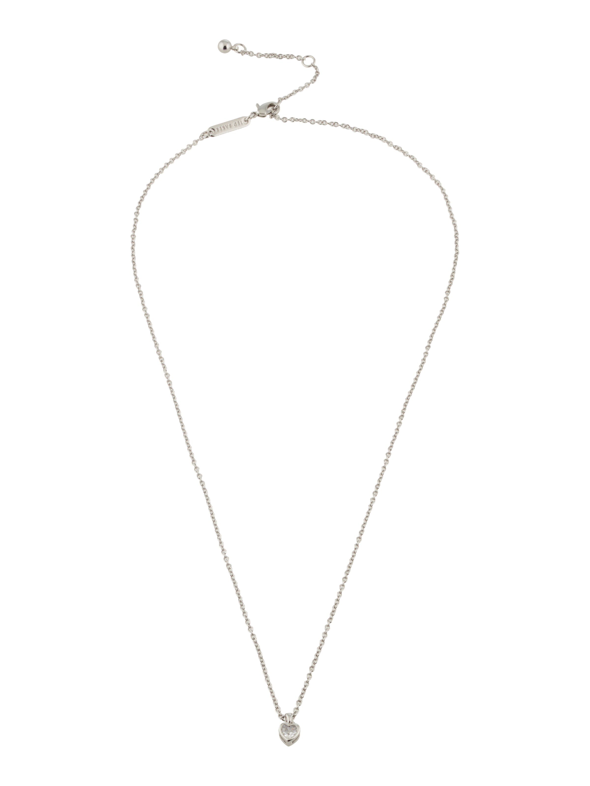 Ted Baker Ketting 'HARLOW' in de kleur Zilver / Transparant, Productweergave