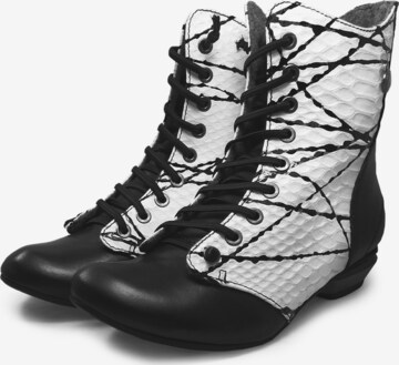 TIGGERS Lace-Up Ankle Boots in Black