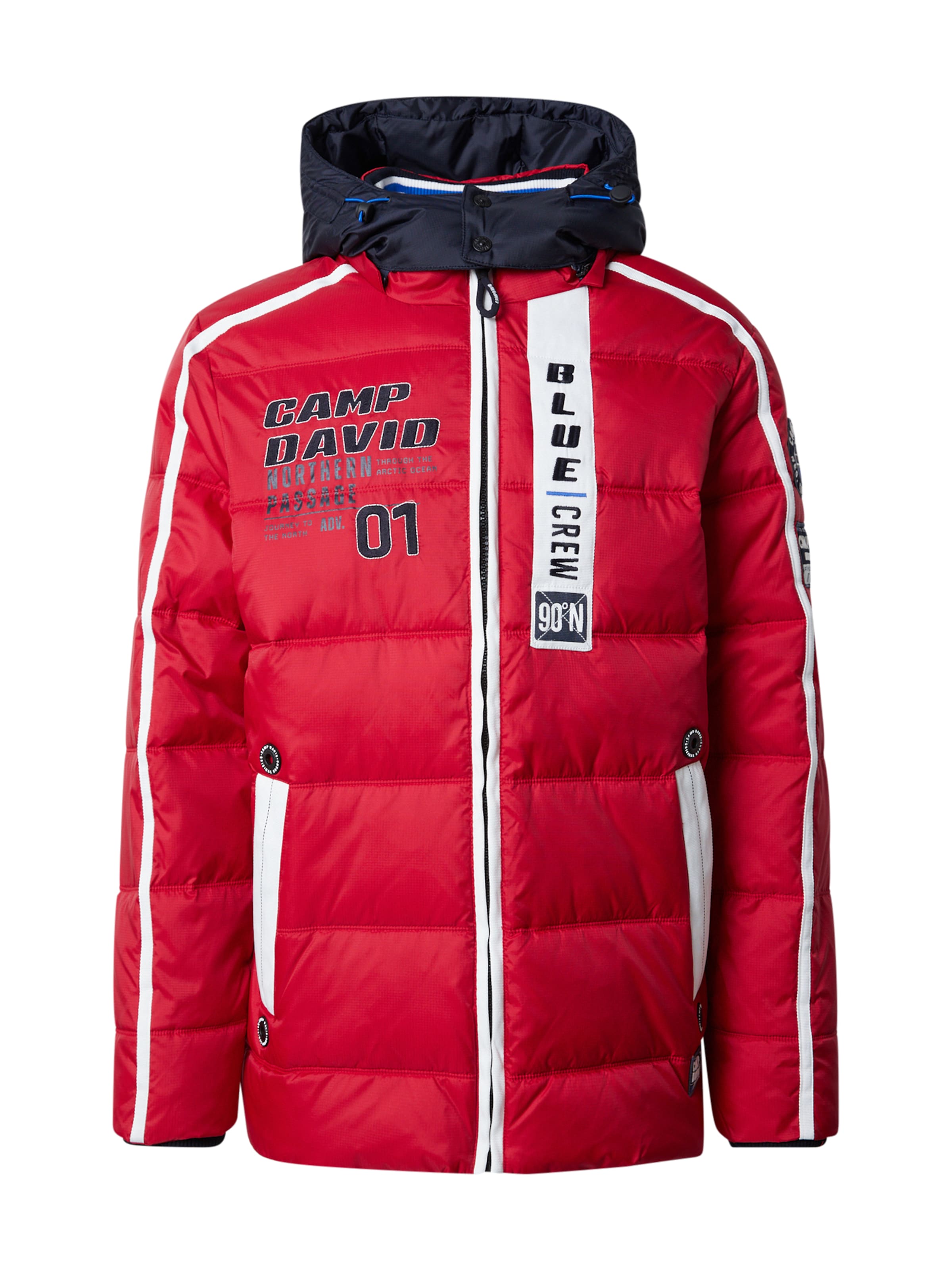 Geacă de iarnă de la CAMP DAVID pe roșu: față