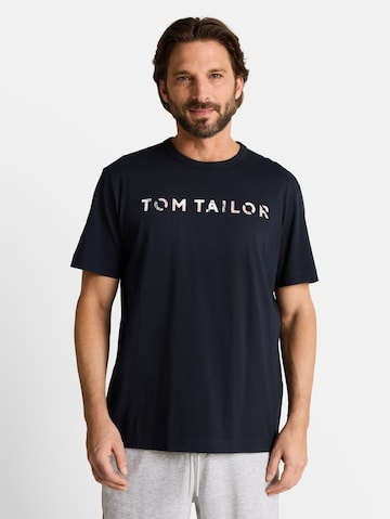 T-Shirt TOM TAILOR en bleu : devant