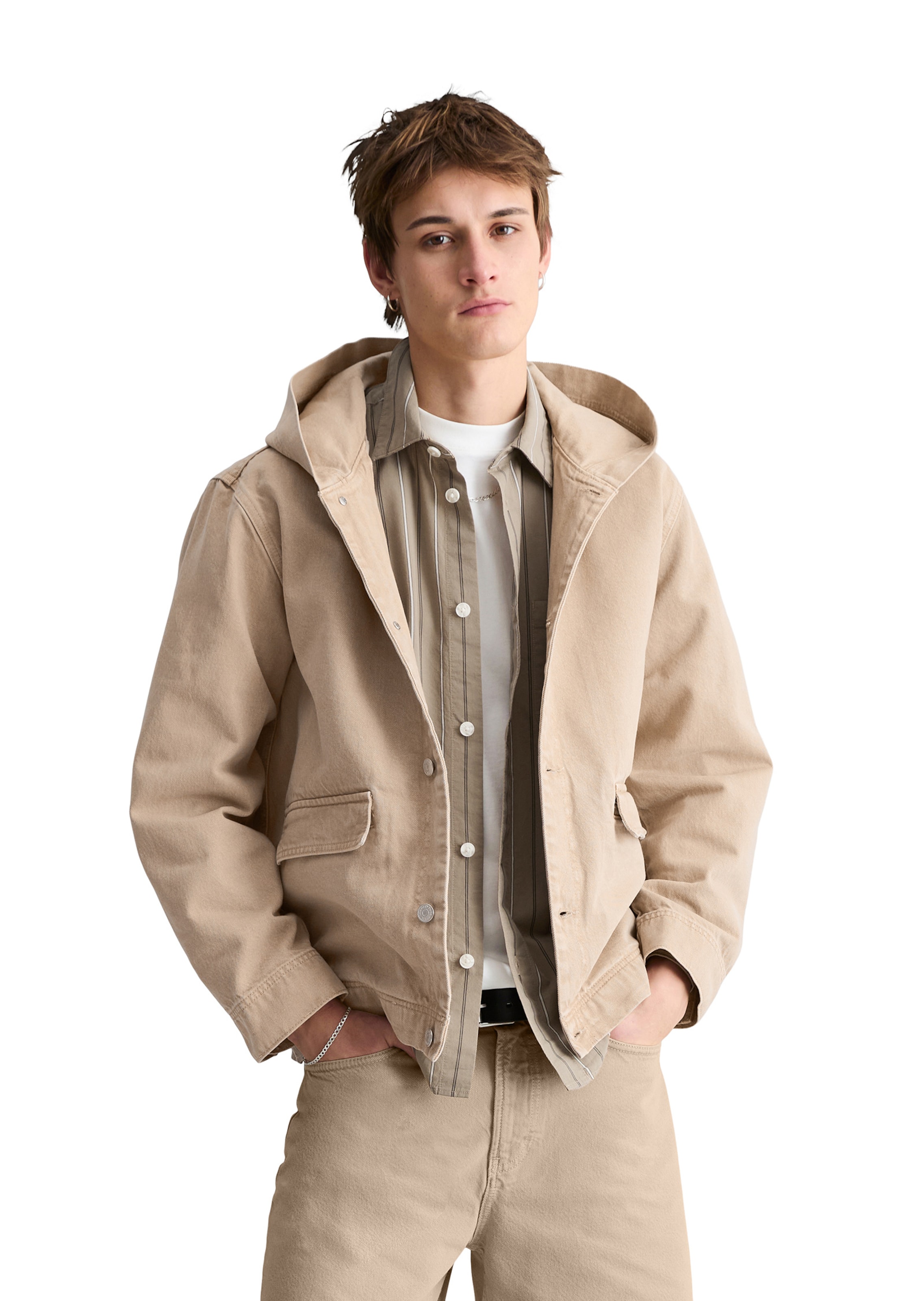 Marc O'Polo DENIM Übergangsjacke in Beige: Vorderseite