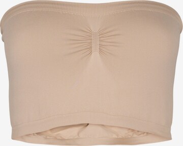 Devoted by Zizzi Bandeau BH 'Charli' in Beige: predná strana