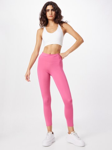 UNDER ARMOUR Skinny Fit Спортен панталон 'Fly Fast 3.0' в розово