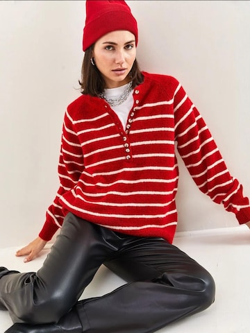 Pull-over Bianco Lucci en rouge