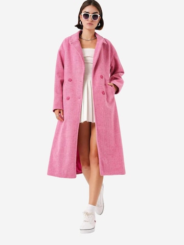 Bigdart - Sobretudo meia-estação em rosa