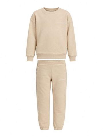 GrimelangeOdjeća za vježbanje 'GRIMELANGE Rundhals-Sweatshirt-Hosen-Set' - bež boja