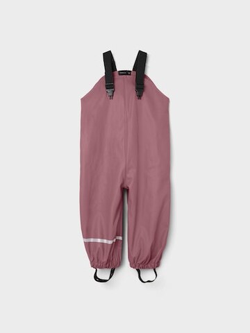 Effilé Pantalon fonctionnel NAME IT en violet : devant