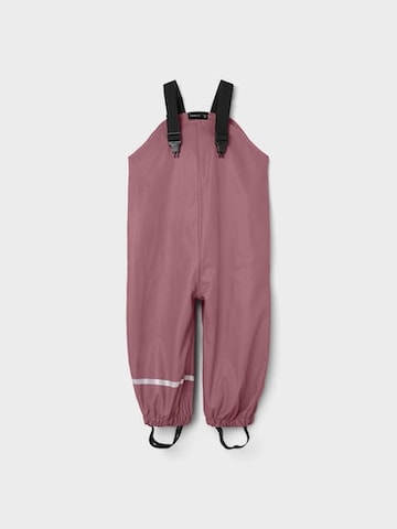 Effilé Pantalon fonctionnel NAME IT en violet : devant