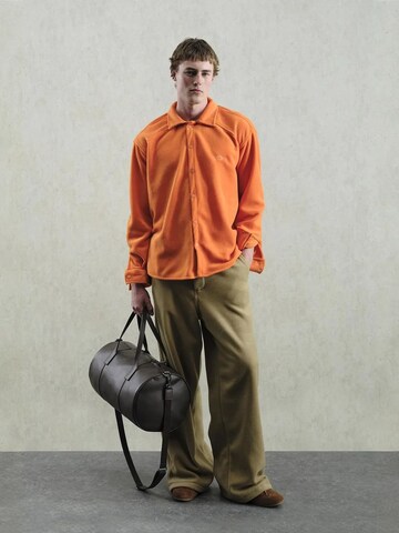 Fit confort Chemise Giesto en orange : devant