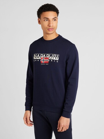 Sweat-shirt 'AYLMER' NAPAPIJRI en bleu : devant