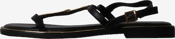Super Mode - Sandalias 'Flache Riemchensandalen von Loevah Paris' en negro: frente