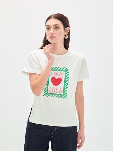 Lola Casademunt Футболка в Белый: спереди
