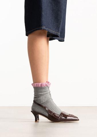 Escarpins SACHA en marron : devant