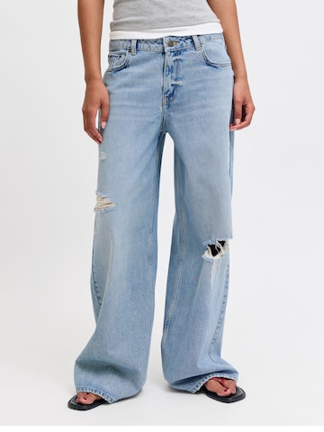 JJXX Wide leg Jeans 'JXOslo Bree' in Blauw: voorkant