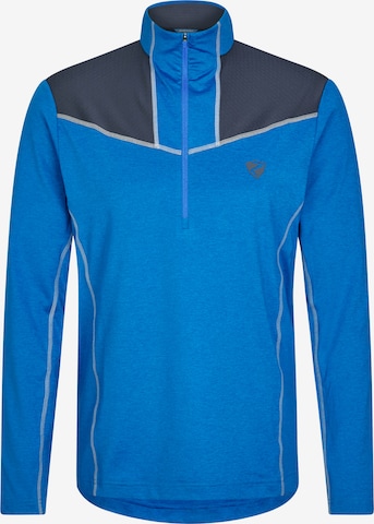 ZIENER Athletic Sweatshirt 'JONGA' in Blue: front