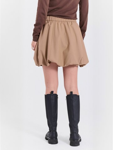 NORR Skirt ' Justina ' in Beige: back